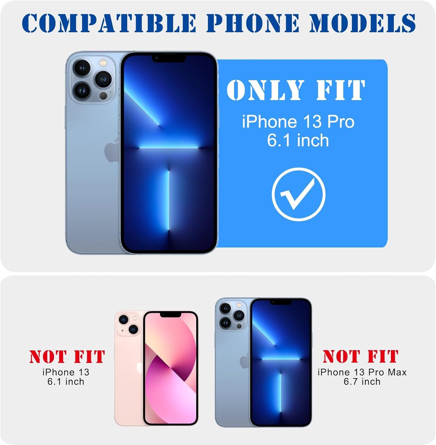 for iPhone 13 Pro Case, Vintage Camo Pattern Design for Men Boys Teens, Cool Camouflage Shockproof Protective Cover for Girls Women - Black