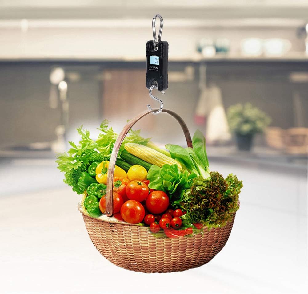 Portable Digital Electronic Hanging Scale Luggage Hook Scale High Precision for Travelers and Shop Owners Hook Scale