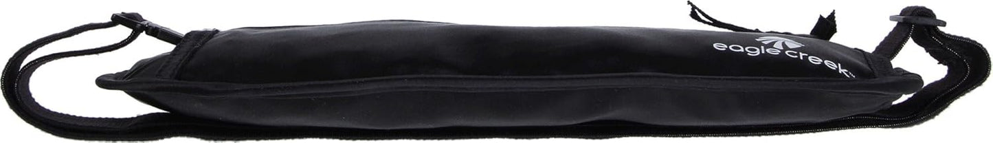 Eagle Creek Silk Undercover Money Belt - Travel Essentials Belt Bag Made with Breathable, Washable Silk, with Sweat-Resistant Coating, Black