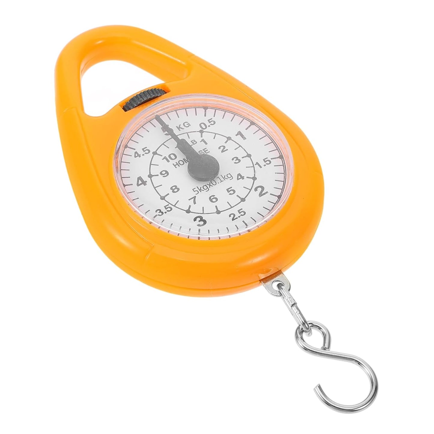 3pcs Portable Spring Scale Mechanical Luggage Weight Measurement Tool Hook for Travel Fishing and Household Use Compact and Accurate Design Orange