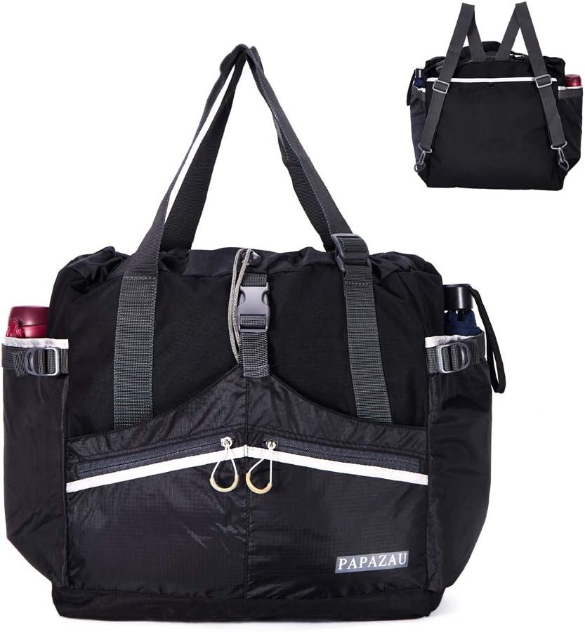 Rfid Travel Tote Bag 40L Convertible Beach Tote Backpack