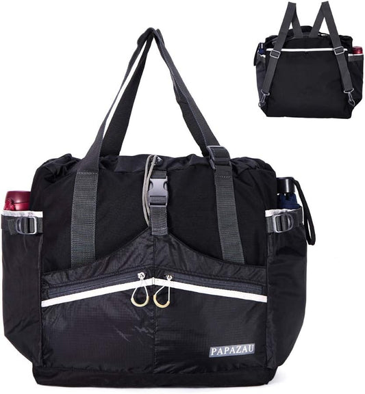 Rfid Travel Tote Bag 40L Convertible Beach Tote Backpack