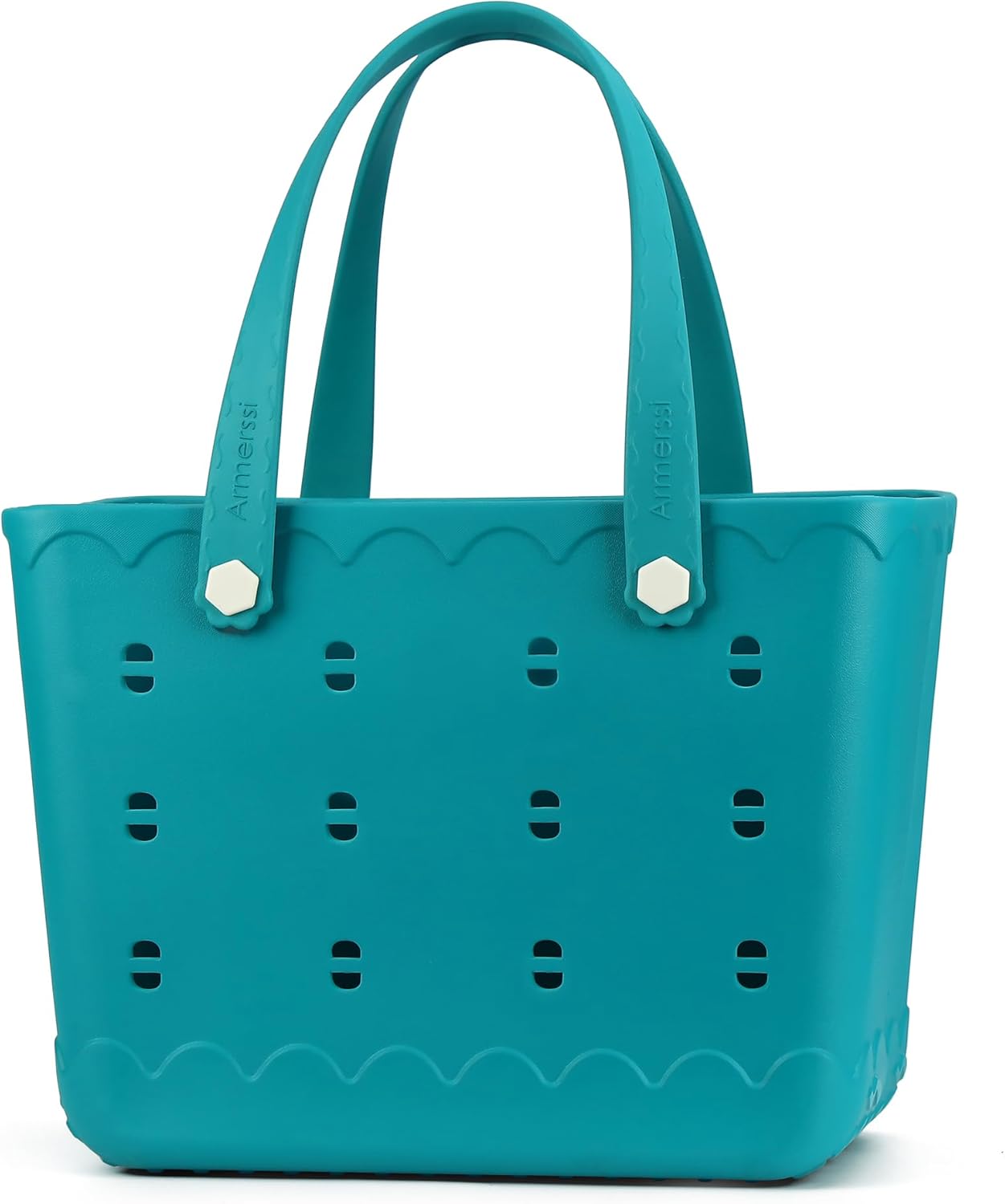 Rubber Beach Bag Waterproof Durable Tote Bag for Beach Sports Pool Modern Rubber Tote