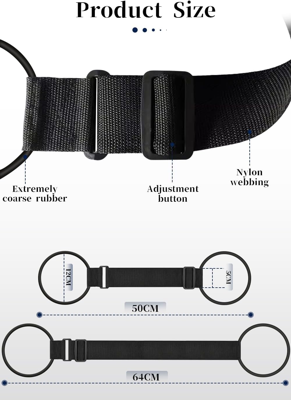 2Pcs Luggage Straps Bag Bungee Luggage Straps Suitcase Adjustable Belt，Add a Bag Easy to Travel Suitcase Elastic Strap Belt Luggage Accessories(Black-2Pcs)