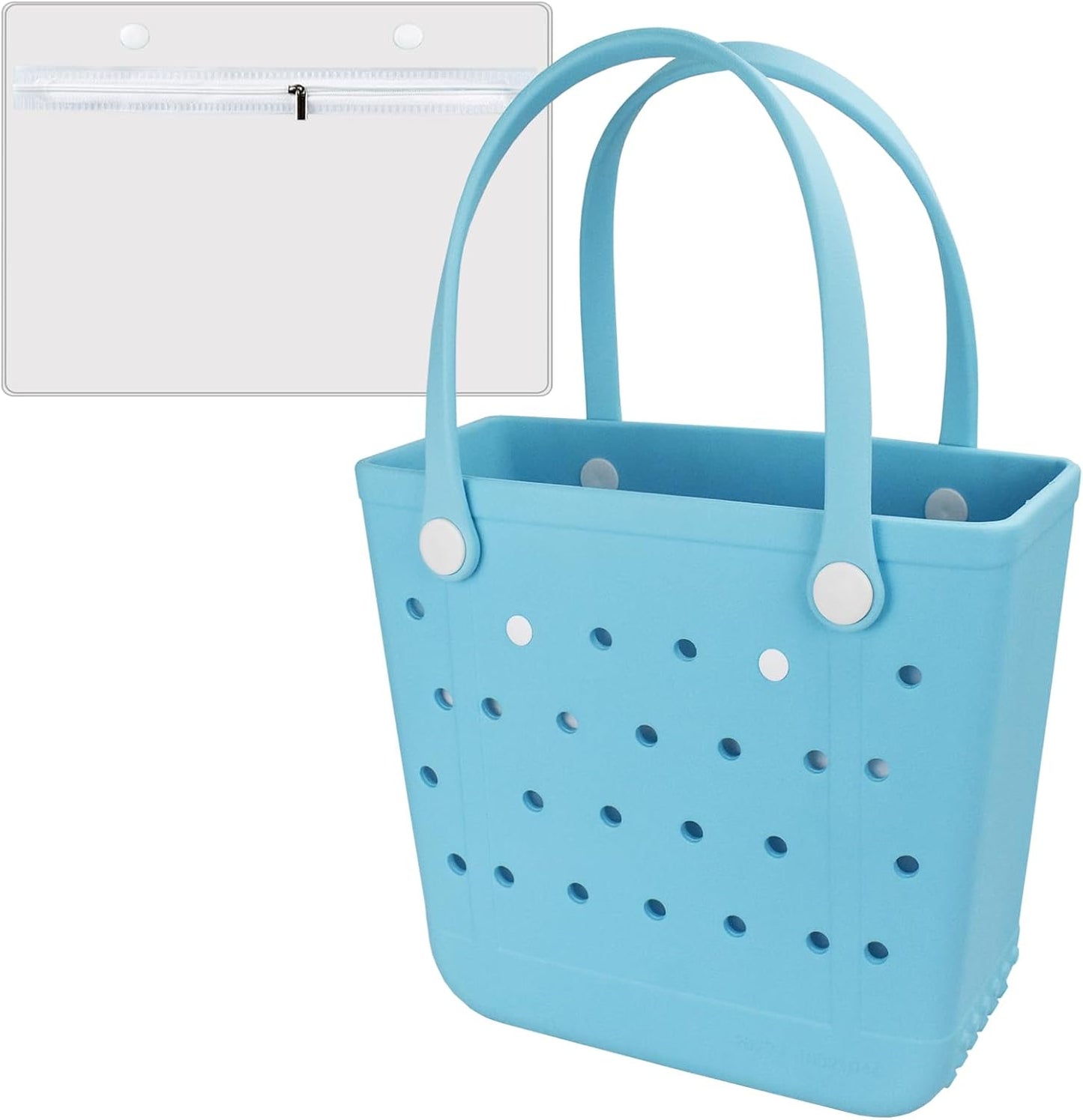 Tote Bag for Women - Large Rubber Beach Bag, Medium Waterproof Sandproof Travel Tote Bags for Beach Outdoor Sports