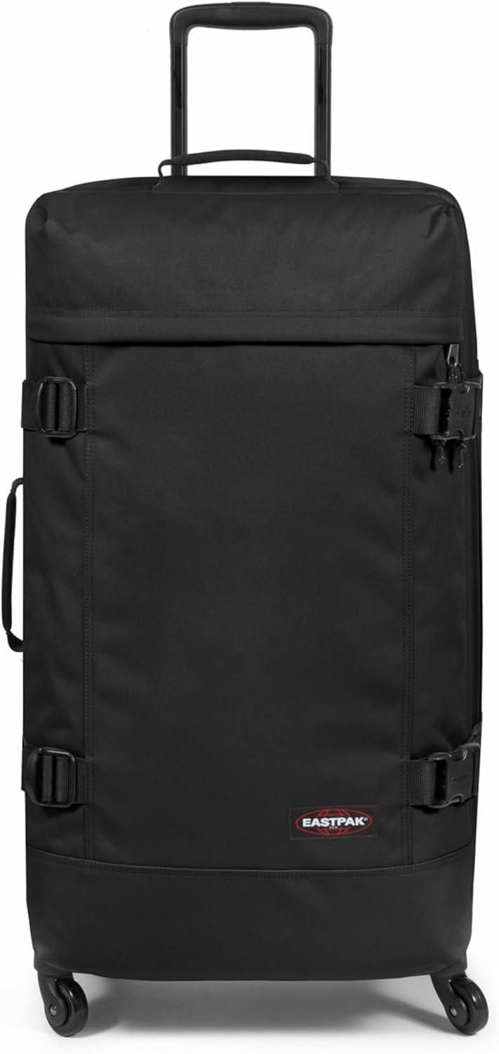 EASTPAK Trans4 L – 80L Large Wheeled Luggage with Dual Compartments, TSA Lock, 360° Spinner Wheels