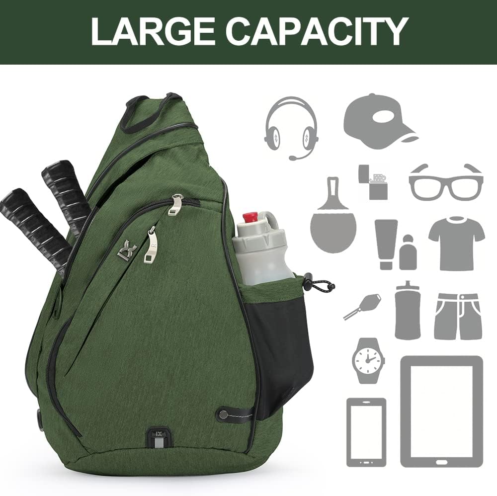 INOXTO Sling Bag, Multipurpose Crossbody Shoulder Bag for Men and Women