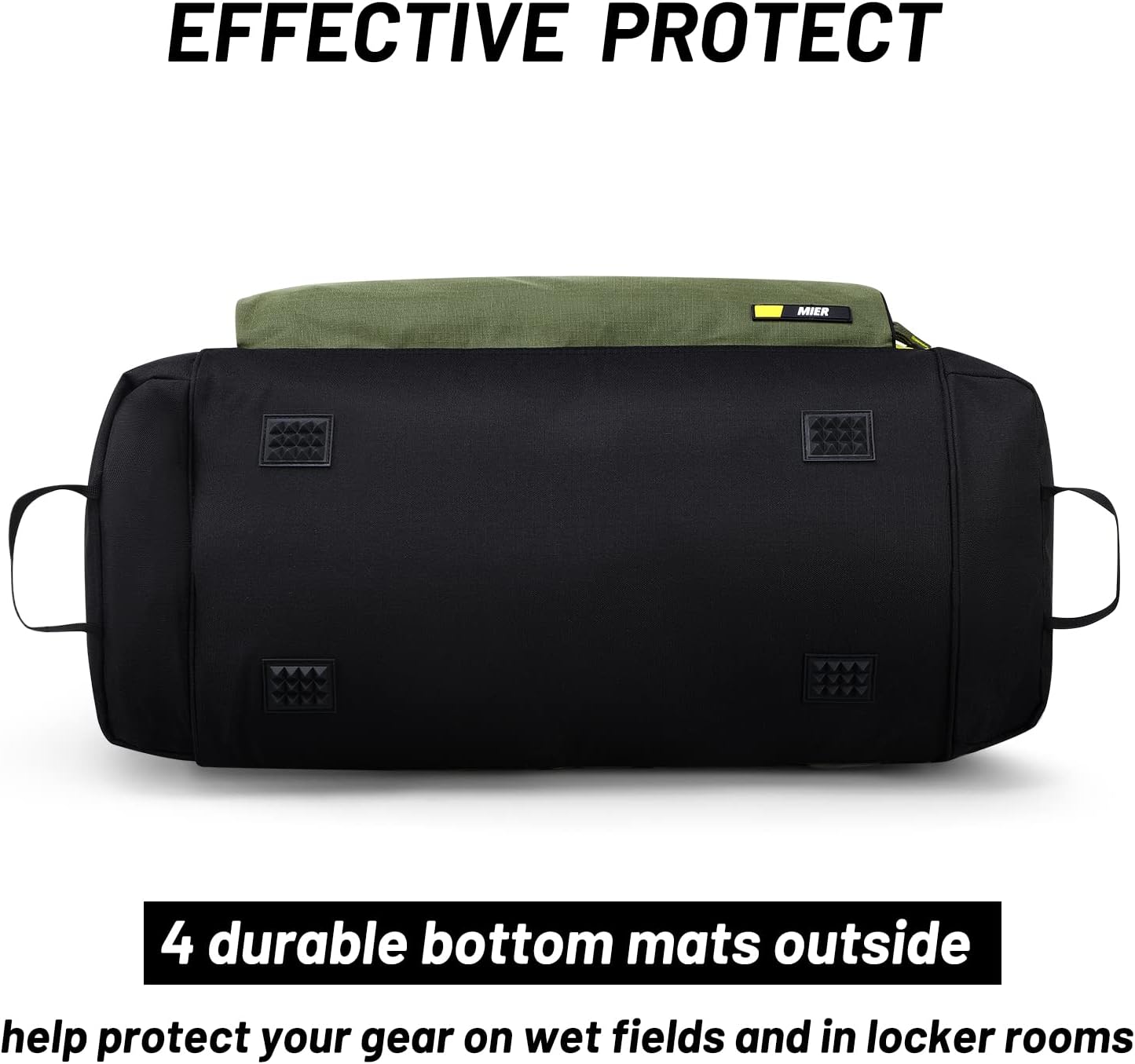 MIER Large Gym Bag for Men Sports Duffle Bag with Shoe Compartment 60L Lightweight Duffel Bags for