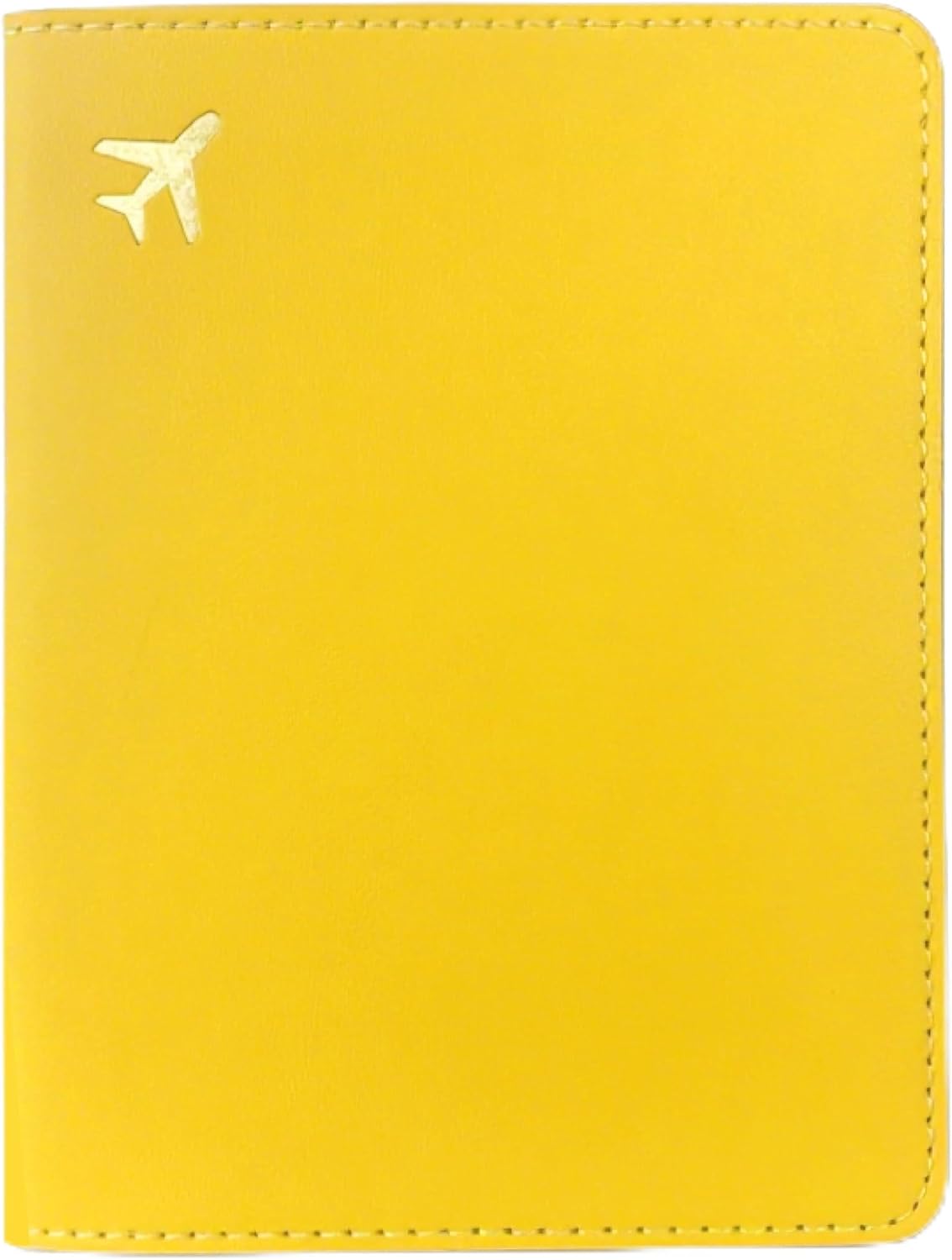 PU Leather Passport Holder Covers Case, Waterproof Rfid Blocking Travel Wallet Passport Holder(Lemon Yellow)
