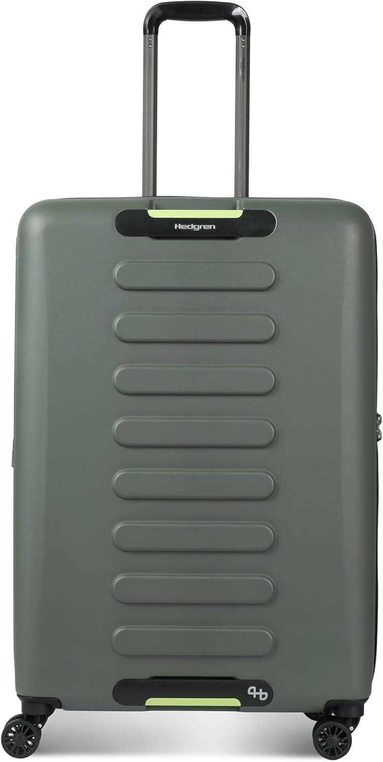 Hedgren, Unisex, Grip Large Expandable Luggage, Olive, One Size