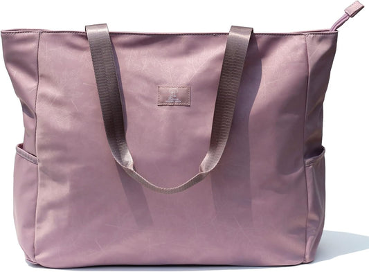 LARGE BEACH BAG Water Resistant Lightweight 20 inch Women Oversize Tote Bag for Gym Beach Travel Pool Yoga Nurse