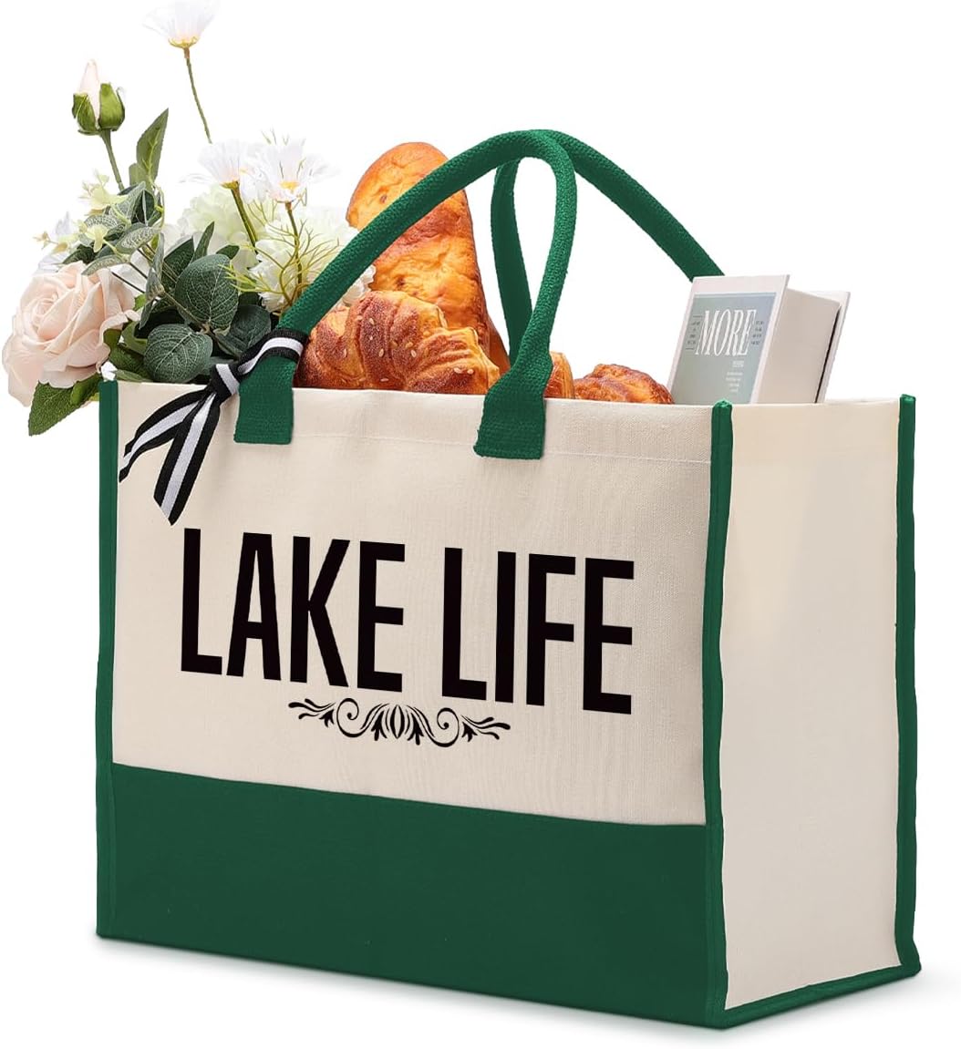 Gkwa Canvas Tote Bag for Gifting, Women Cotton Canvas Bag, Reusable Shopping Bag
