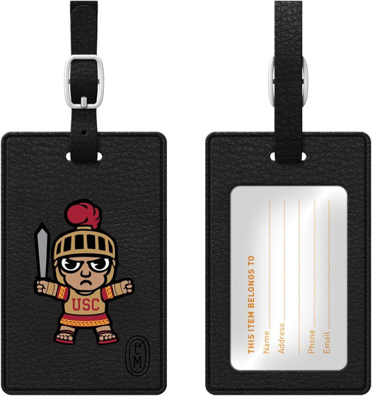 OTM Essentials University of Southern California Faux Leather Luggage Tag, Durable Travel Accessories with Adjustable Strap and ID Card, Tokyodachi Classic