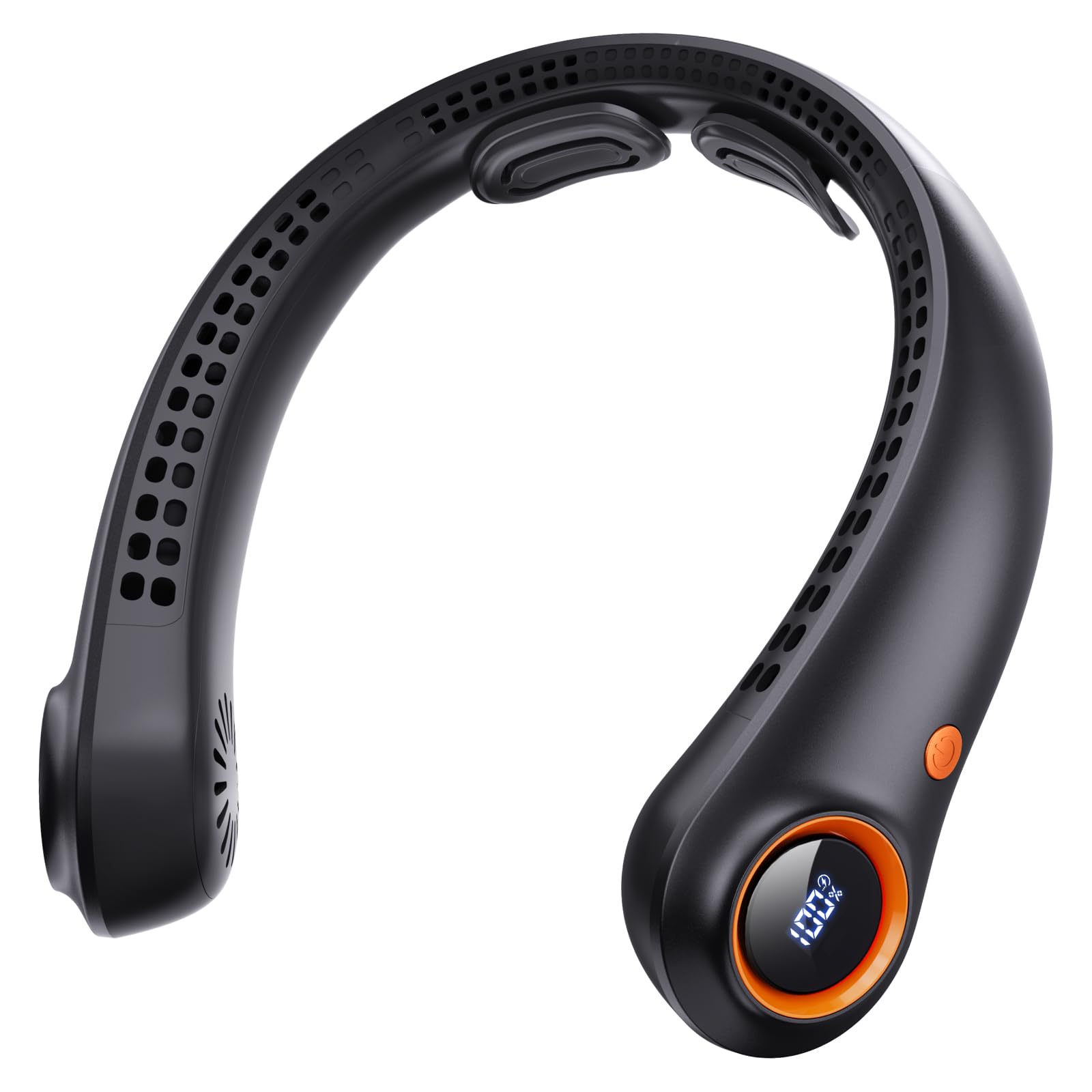 Taiofan Portable Neck Fan, Neck Fans That Blow Cold Air, 5000mAh 5 Speeds Bladeless Wearable