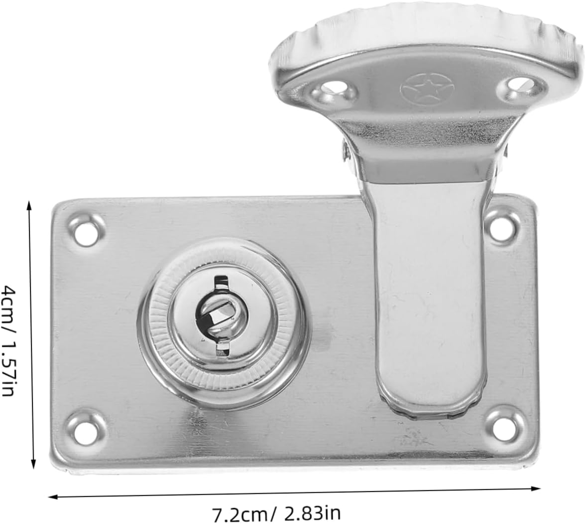 Angoily 2pcs Antique Style Luggage Lock Vintage Latch Hasps with Design for Enhanced Security for Suitcases Cabinets and Jewelry Boxes