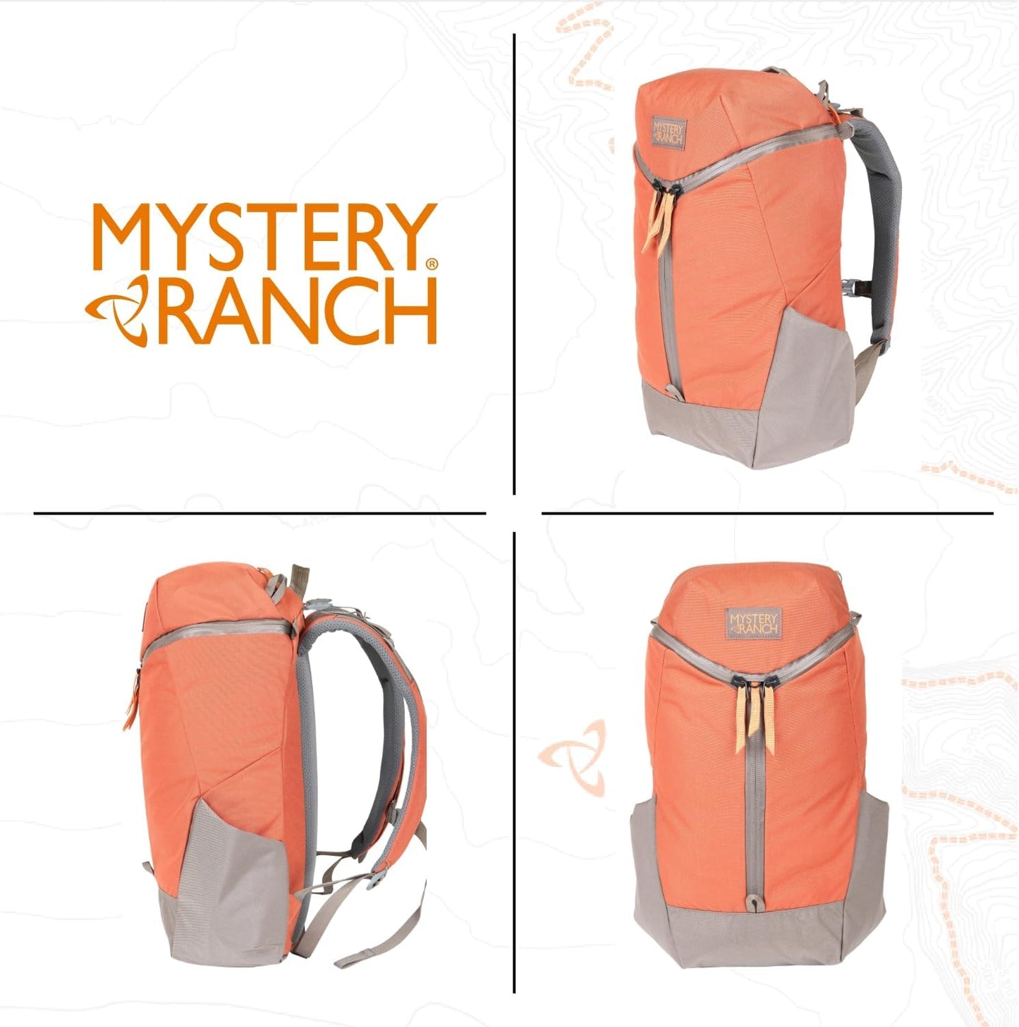 Mystery Ranch Catalyst 22L Travel Backpack with Tech Pocket for Everyday Carry and Adventures - Paprika