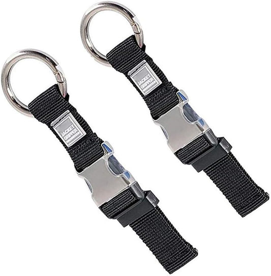 2PCS Add a Bag Luggage Strap Jacket Gripper, Heavy Duty Luggage Straps Carry-on Baggage Suitcase Straps Belts Travel Accessories,Carry Your Extra Bags(Black)