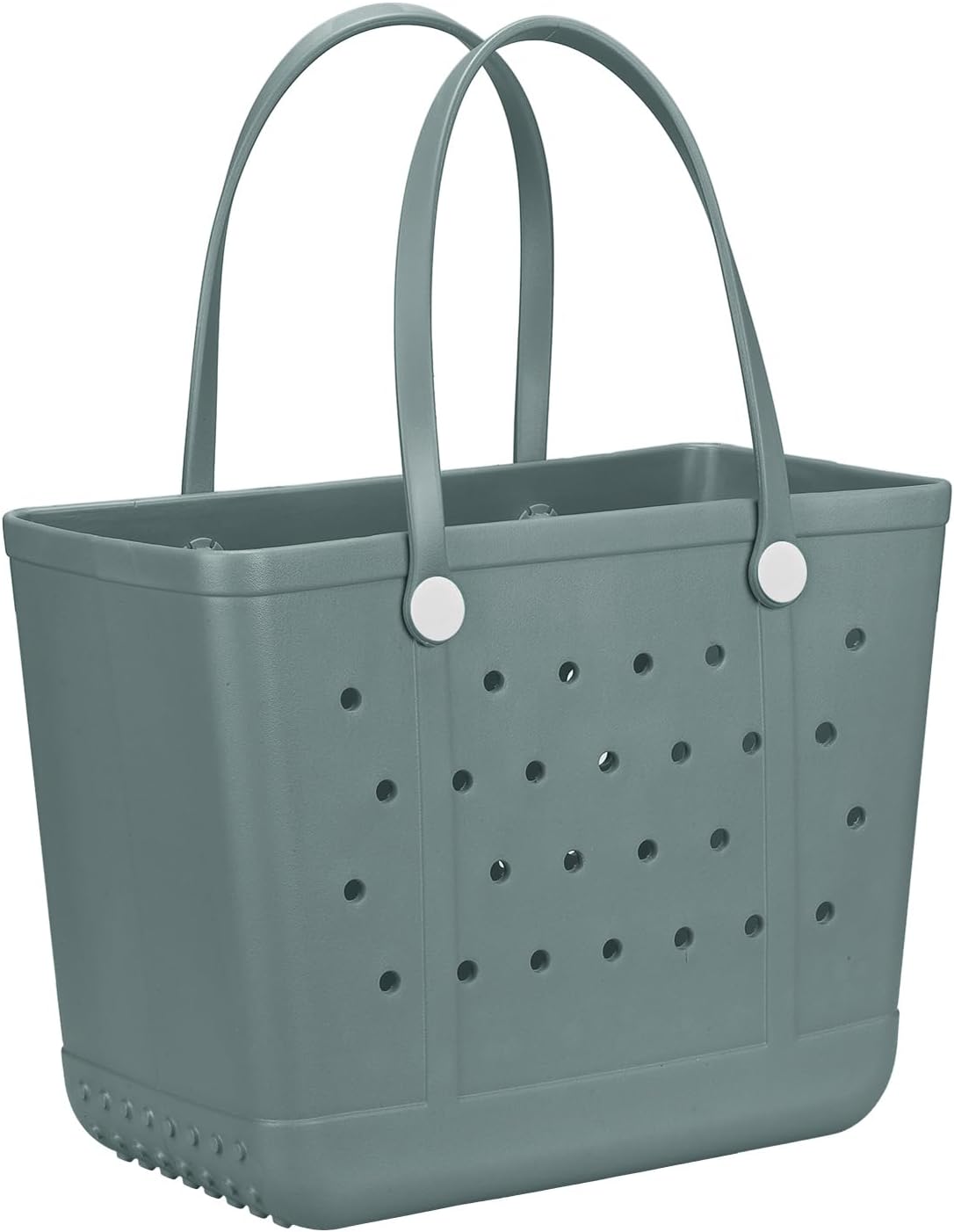 Rubber Beach Bag, Washable Moisture Resistant Durable Open Hole Tote Bag Beach Vacation Essentials