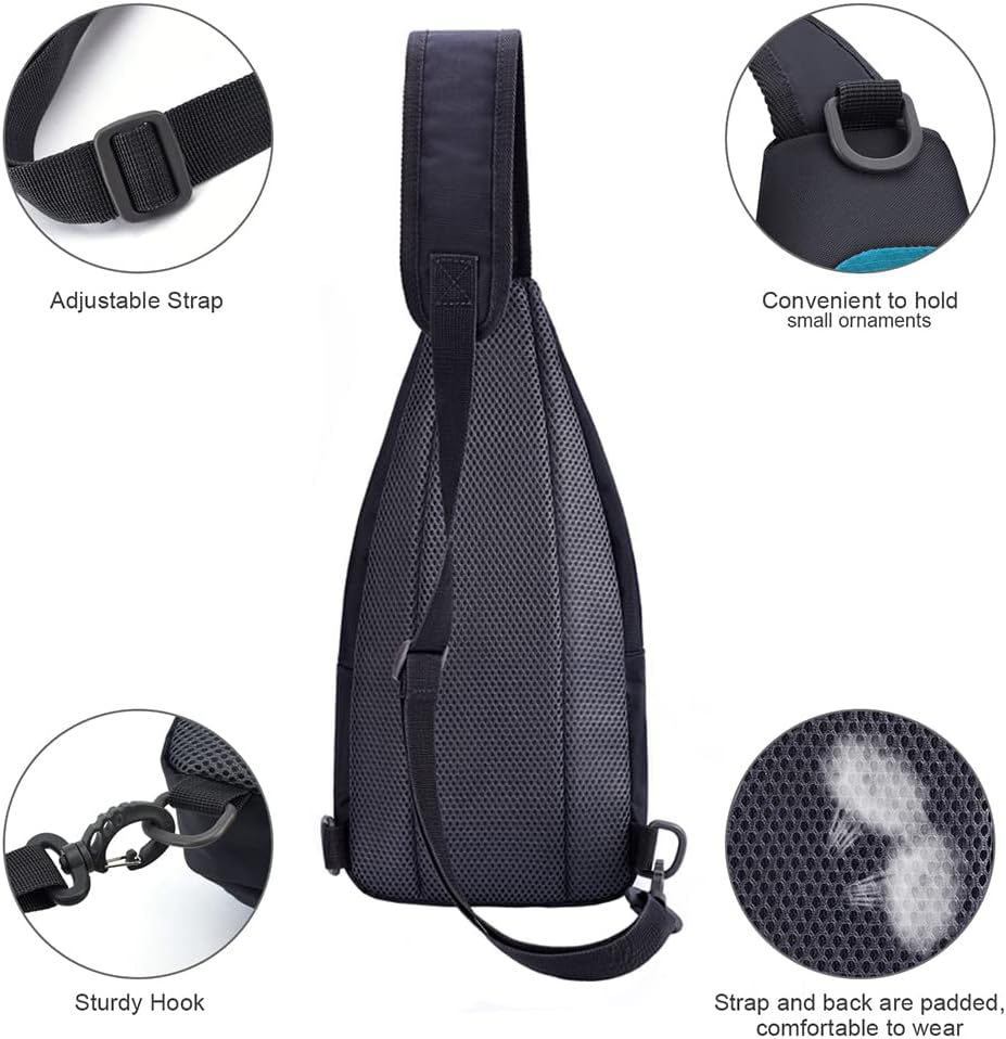 Y&R Direct 14 Colors Lightweight Sling Backpack Sling Bag Travel Hiking Small Backpack for Women Men Gifts