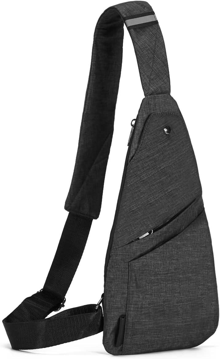 Seoky Rop Slim Sling Bag Small Ultra Thin Water Resistance Crossbody Chest Shoulder Backpack
