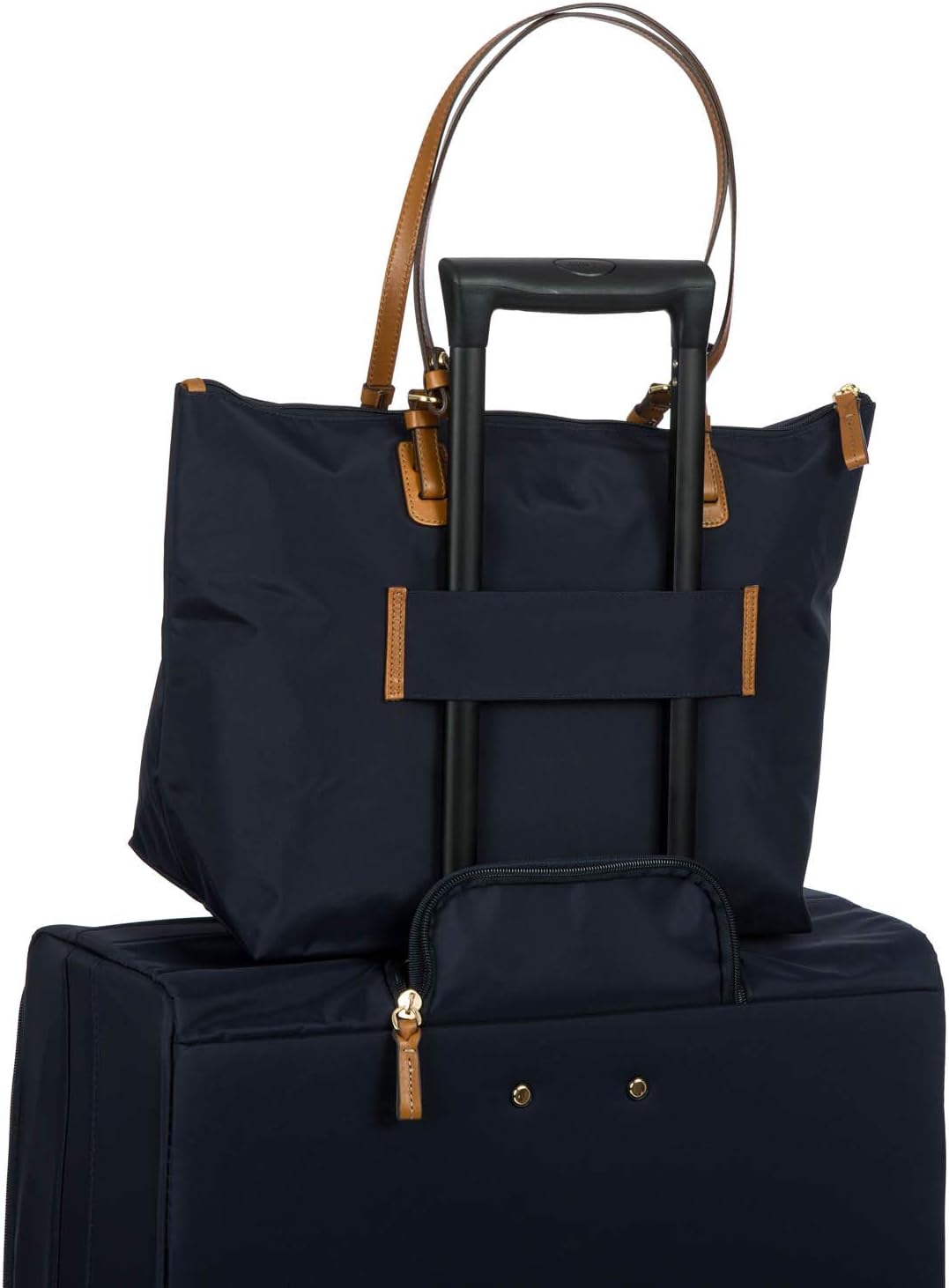 Bric's X-Collection Sportina Tote Bag – Large Water-Resistant Nylon Tote with Detachable Pouch for Travel, Work, Beach
