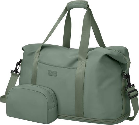 Expandable Travel Duffle Bags Weekender Overnight Bags for Women Men Hospital Bag for Women Labor Delivery with Toiletry Bag Waterproof