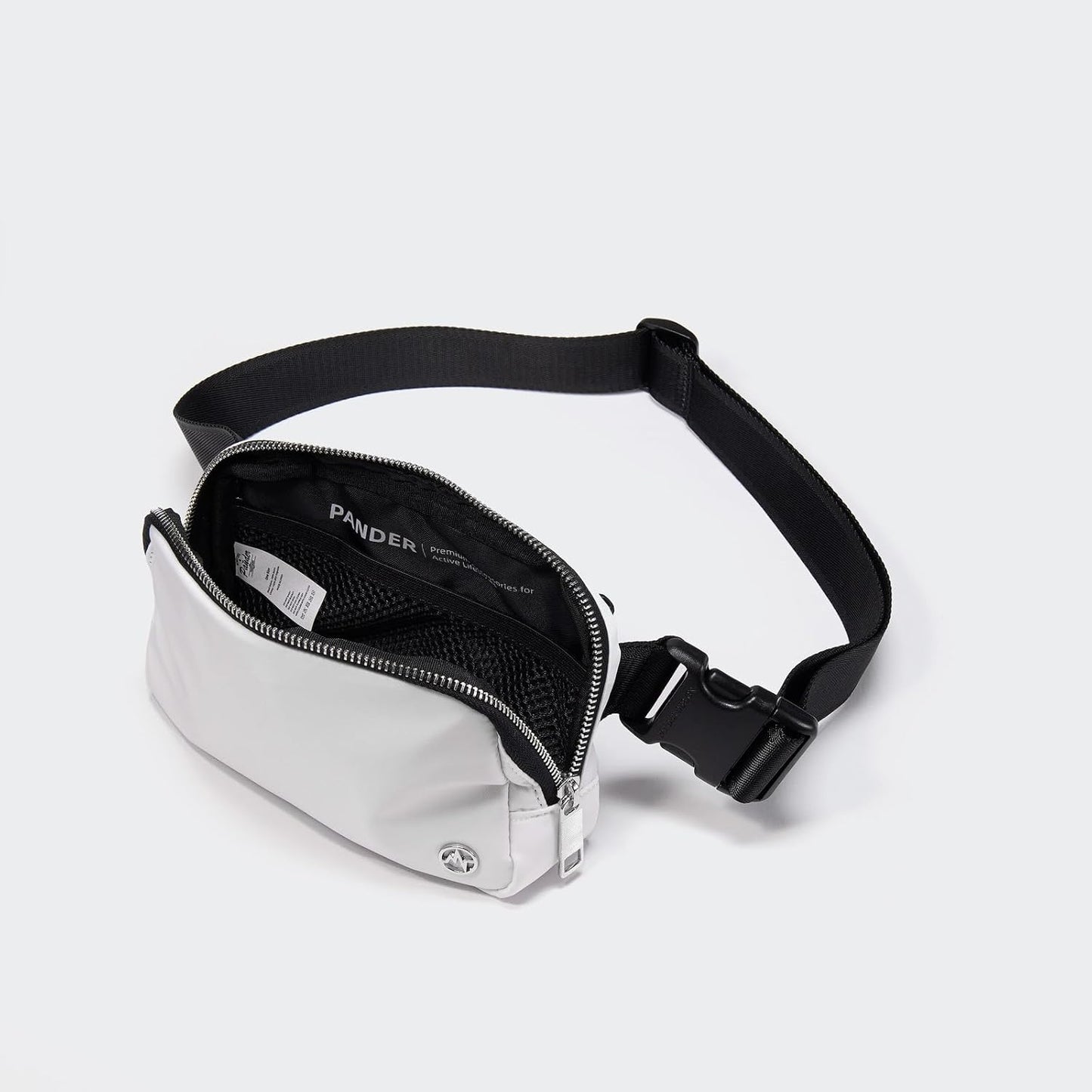 Pander Belt Bag for Women, Fashion Waist Packs, Crossbody Bags, Everywhere Belt Bag with Adjustable Strap (White).