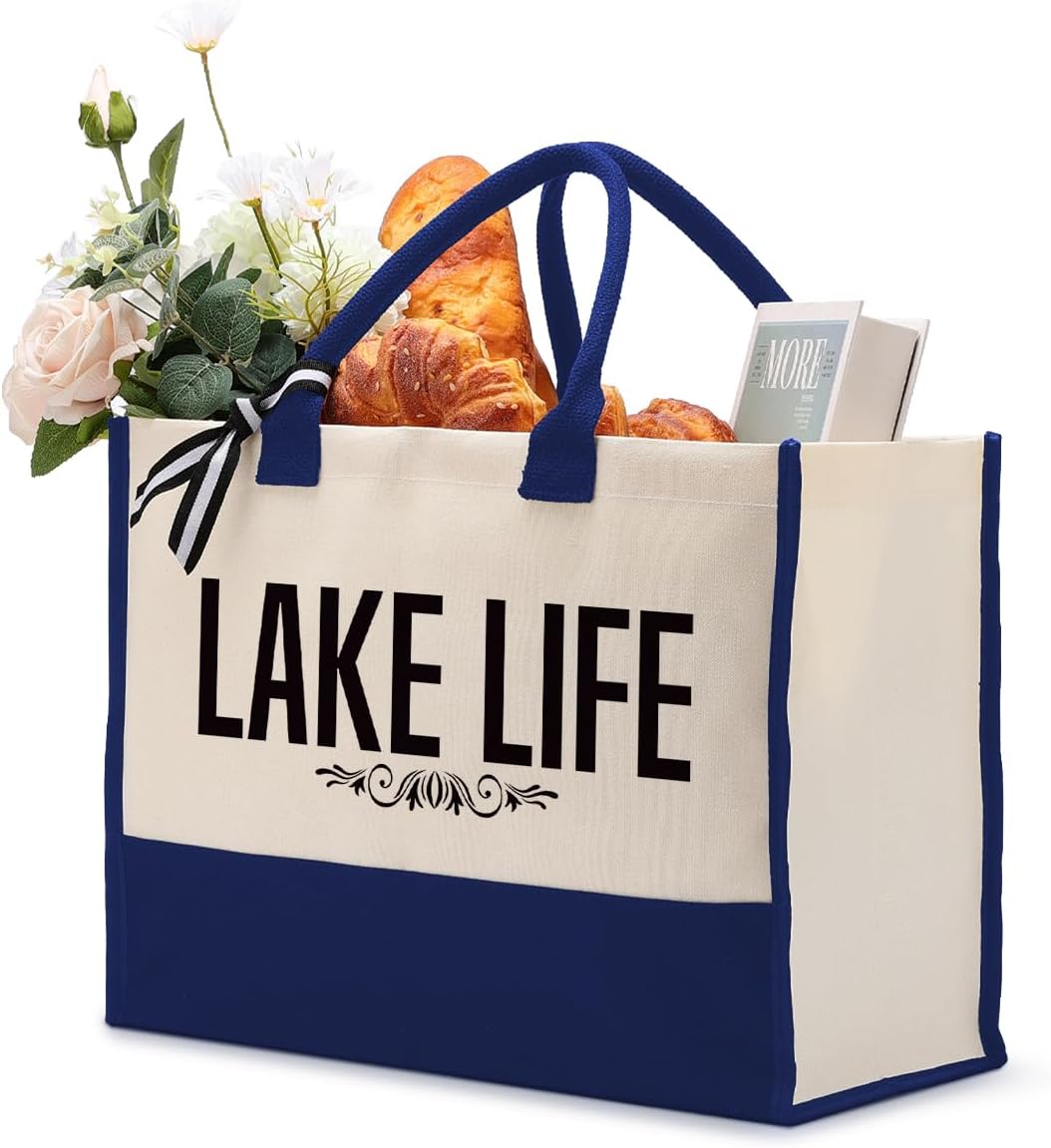 Gkwa Canvas Tote Bag for Gifting, Women Cotton Canvas Bag, Reusable Shopping Bag