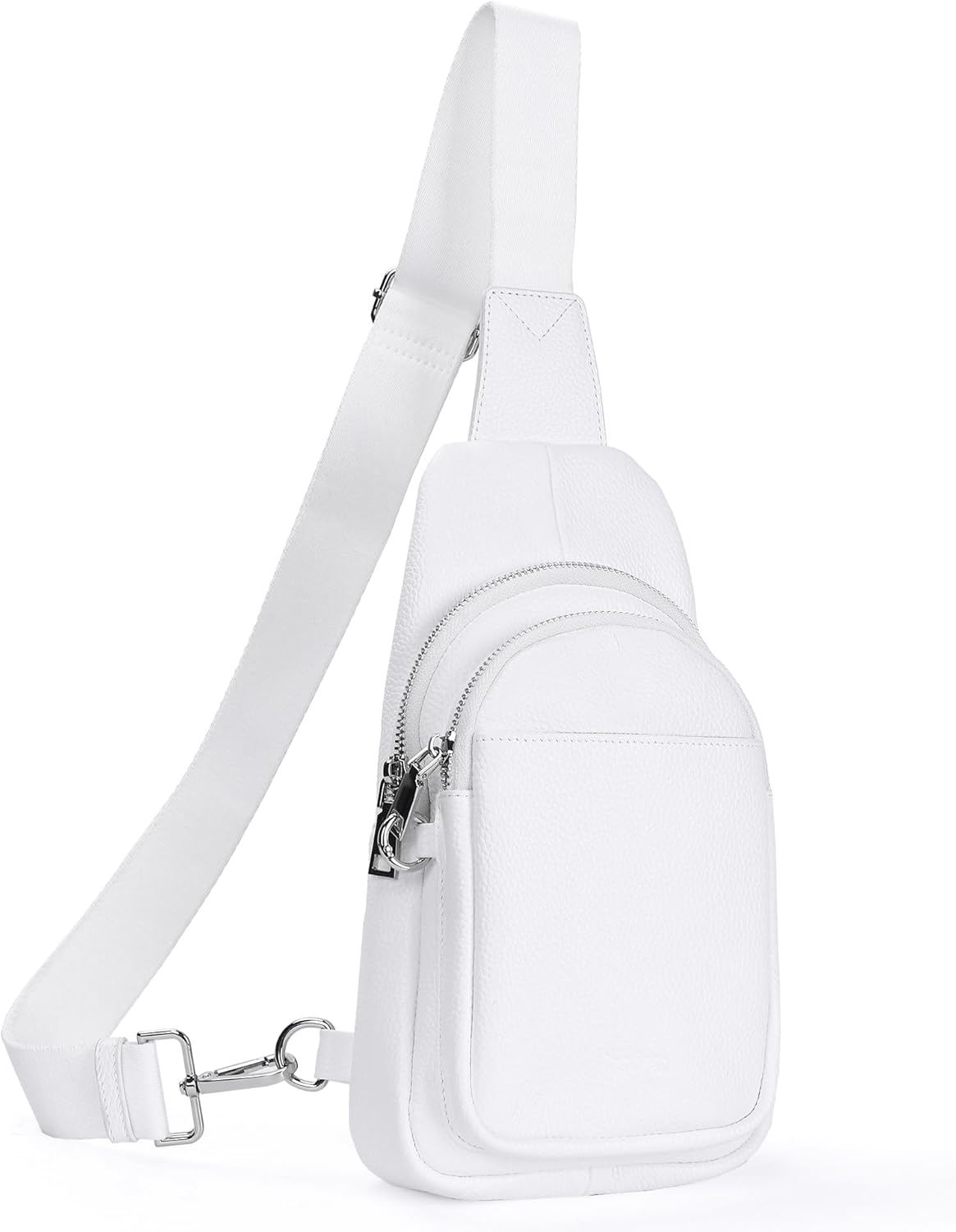befen Genuine Leather Small Sling Bag for Women Anti-Theft Crossbody Chest Bags Fanny Packs for Travel with RFID Card Slots