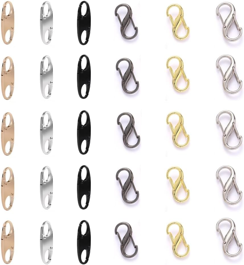 30PCS Anti-Theft Locking Clips – Secure Combo Locks for Luggage, Backpacks, Purses, Boots & Travel Gear