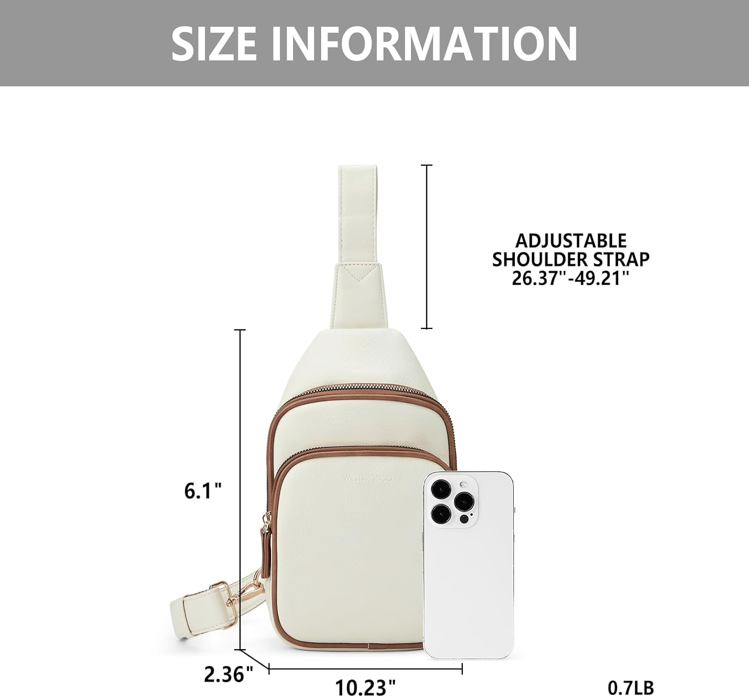 WESTBRONCO Small Sling Bag for Women Nylon Crossbody Sling Backpck Lightweight for Travel Casual