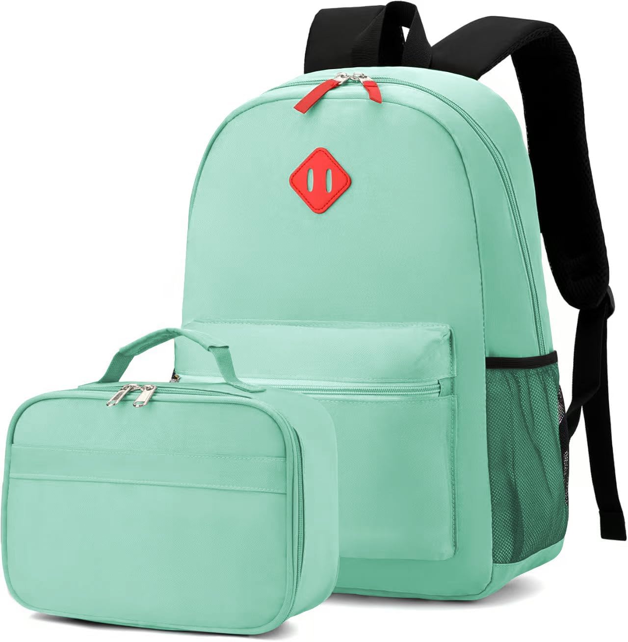 Preschool Backpack Kindergarten Toddler School Backpacks Primary School Backpack for Boys and Girls with Chest Buckle (Set Light Green, Large-17 H)