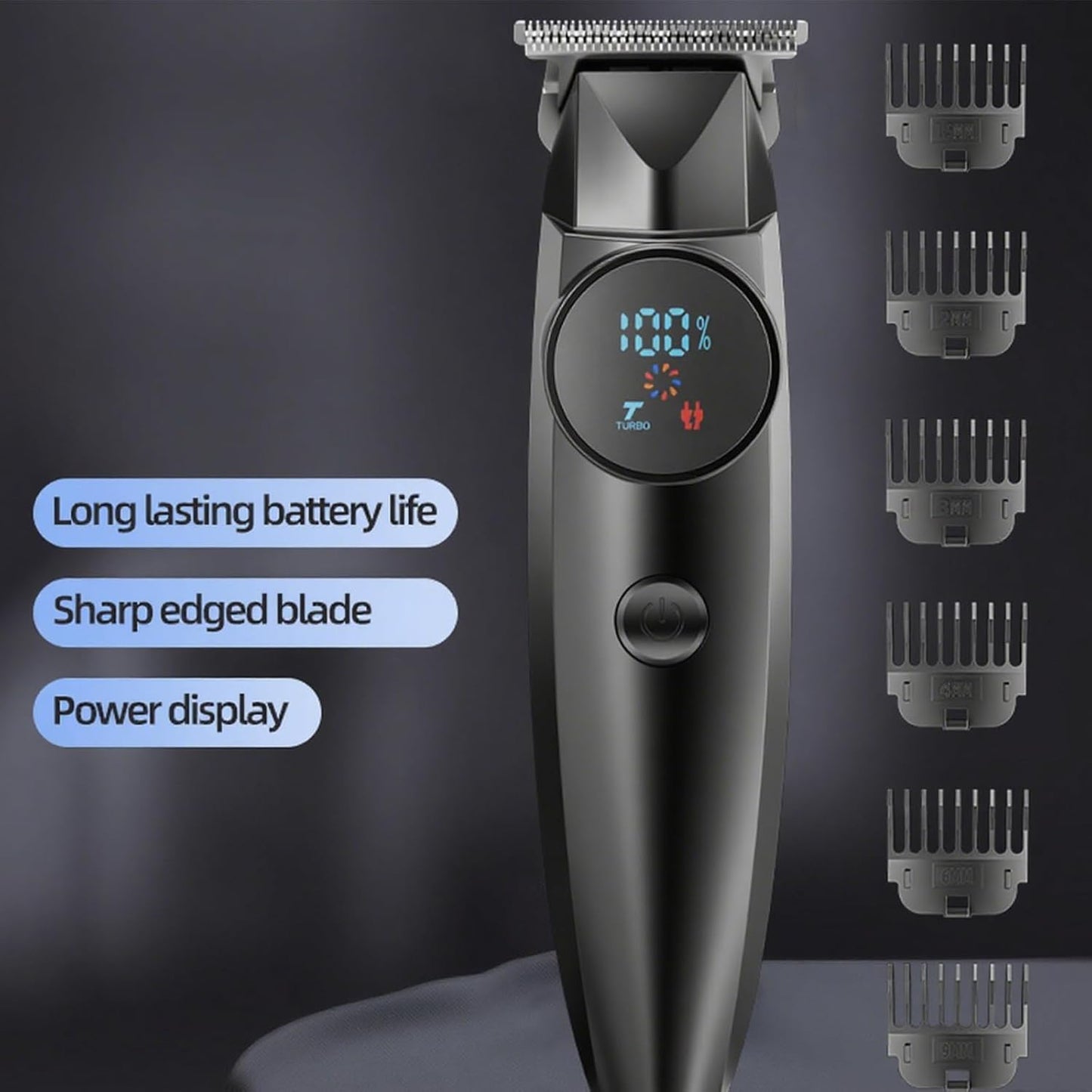 Body Hair Trimmer,Ball Trimmer Pubic Hair Groomer Cordless Rechargeable Shaver Clipper Razor with LED Lighting Razor Portable Body Grooming Travel for Him Dad（Black）