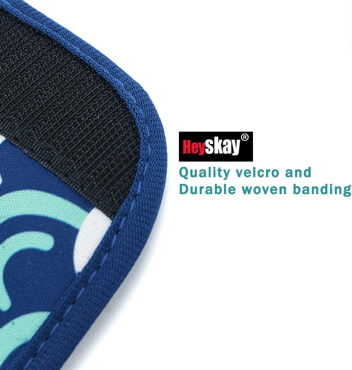 HEYSKAY 3pcs Neoprene Luggage Handle Wrap for Suitcase Identifier Travel Bag Wraps Luggage ID Tags