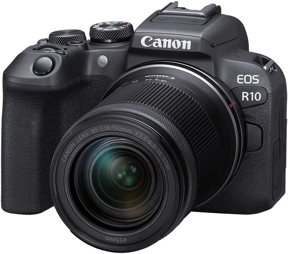 Canon EOS R10 Mirrorless Camera Kit | 24.2MP APS-C Sensor with RF-S 18-150mm Lens | 4K Video Dual