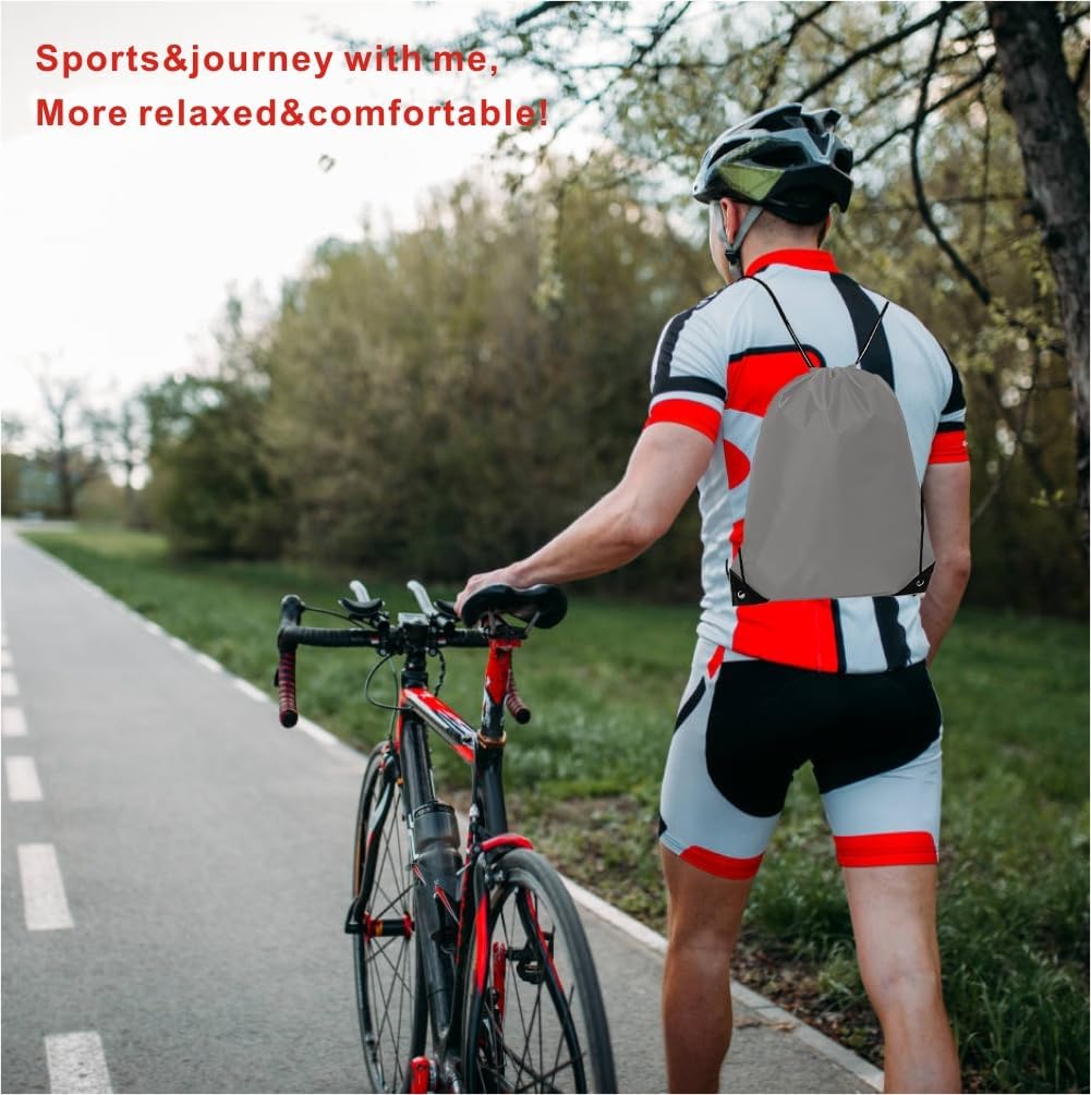 Drawstring Backpack Bulk 24Pcs Draw String Backpack Bags DIY Gym Sports Traveling Yoga Cinch Bag
