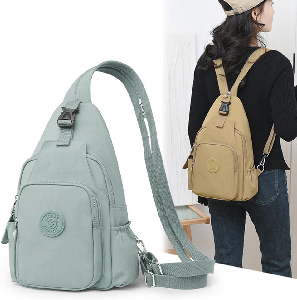 Small Backpack Women Sling Bag Purse Anti-theft Travel Bag Casual Nylon Daypack