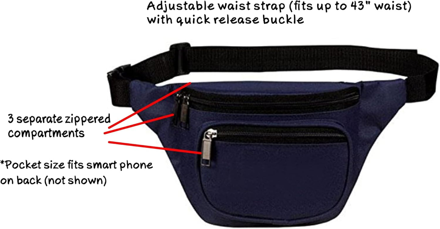 Fanny Pack, BuyAgain Quick Release Buckle Travel Sport Waist Fanny Pack Bag For Men Or Women