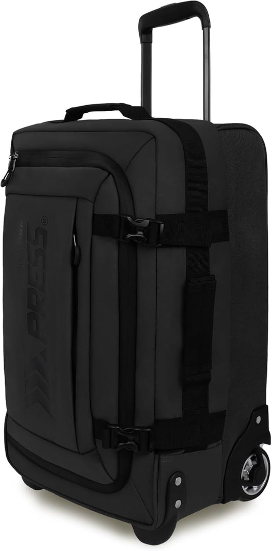 26'' Rolling Duffle Bag with Wheels,Rolling Duffle Bag w/Handle,Carry on Luggage Travel Duffle Bags for Man Women（26,Black）