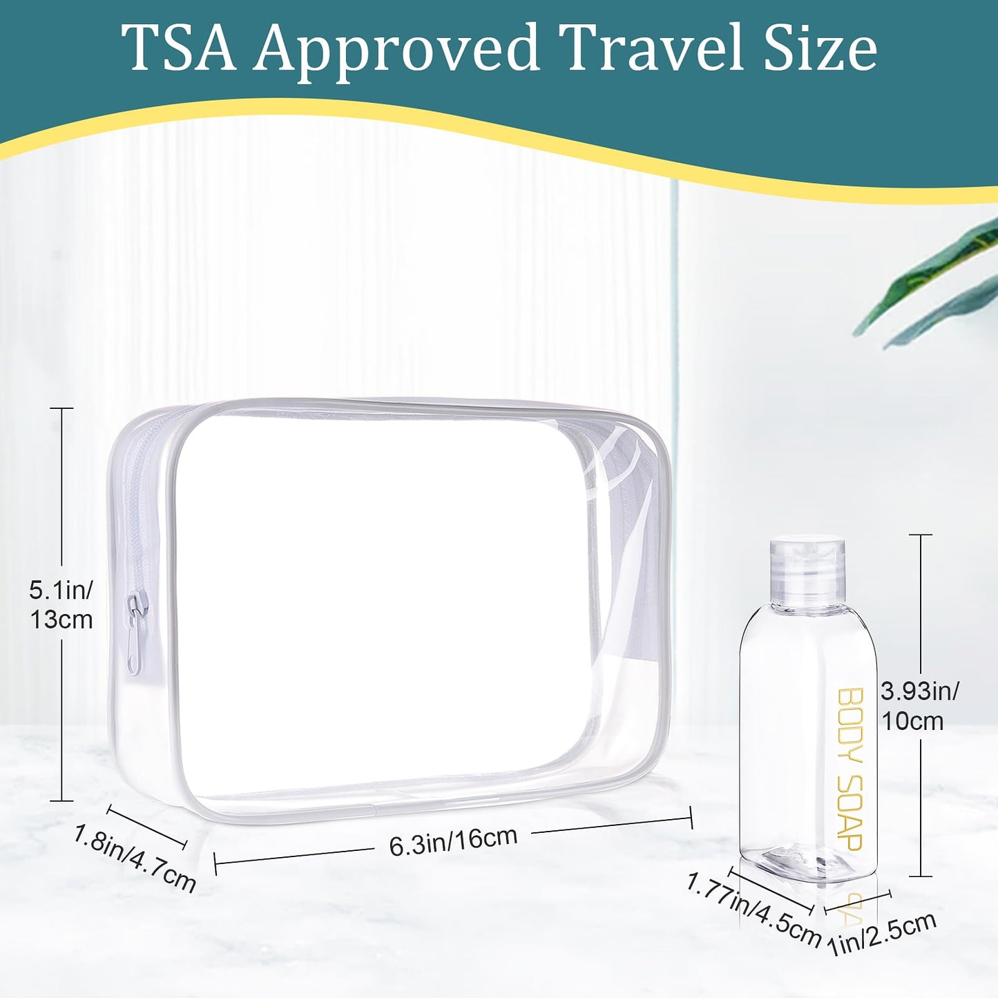 Cosywell 4pc 3.4 oz Leakproof Squeeze Bottles Travel Kit