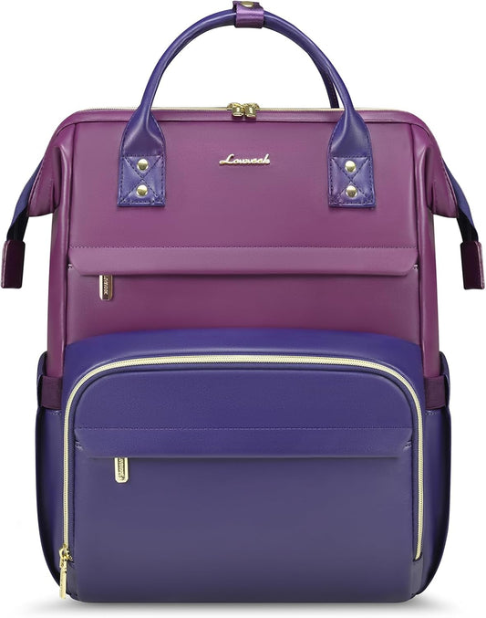 LOVEVOOK Leather Laptop Backpack