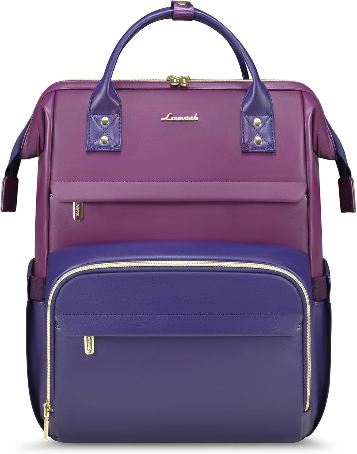 LOVEVOOK Leather Laptop Backpack