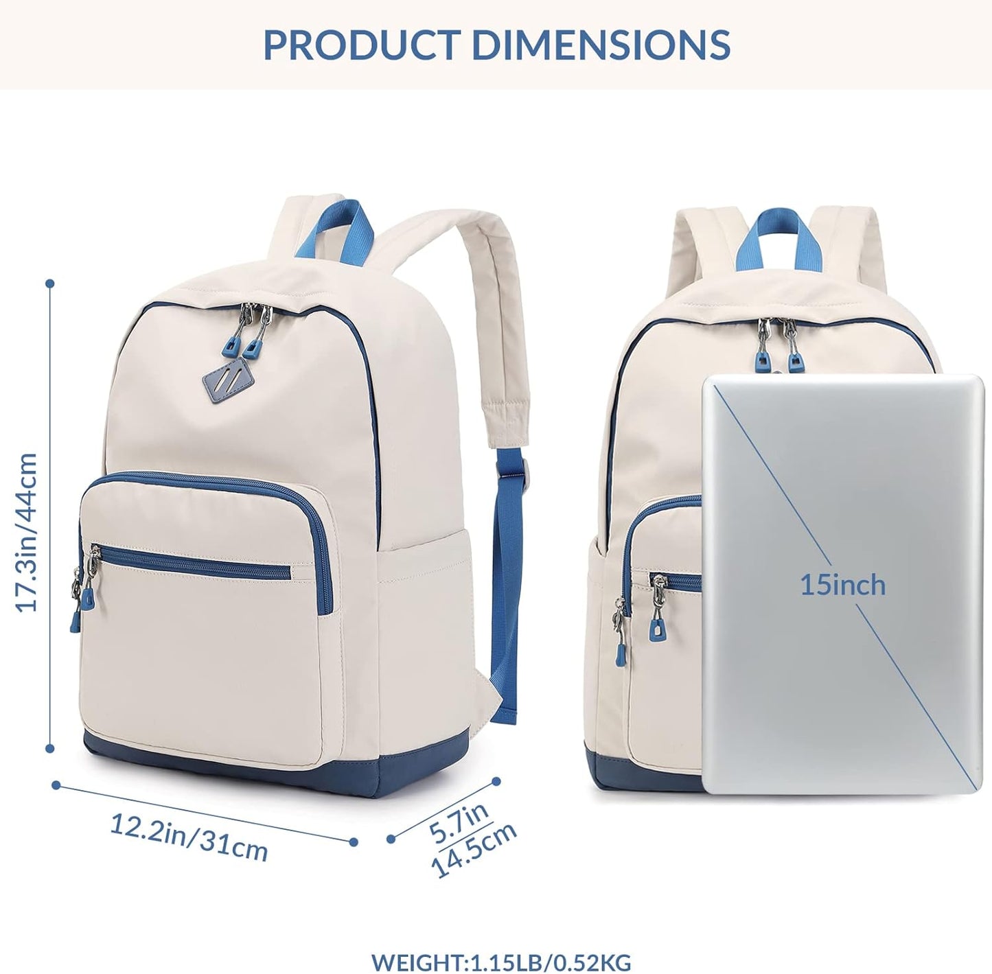 Lohol Lightweight & Casual Daypacks for Men, Women & Students, Perfect Daily Backpack for School, Work, and Travel