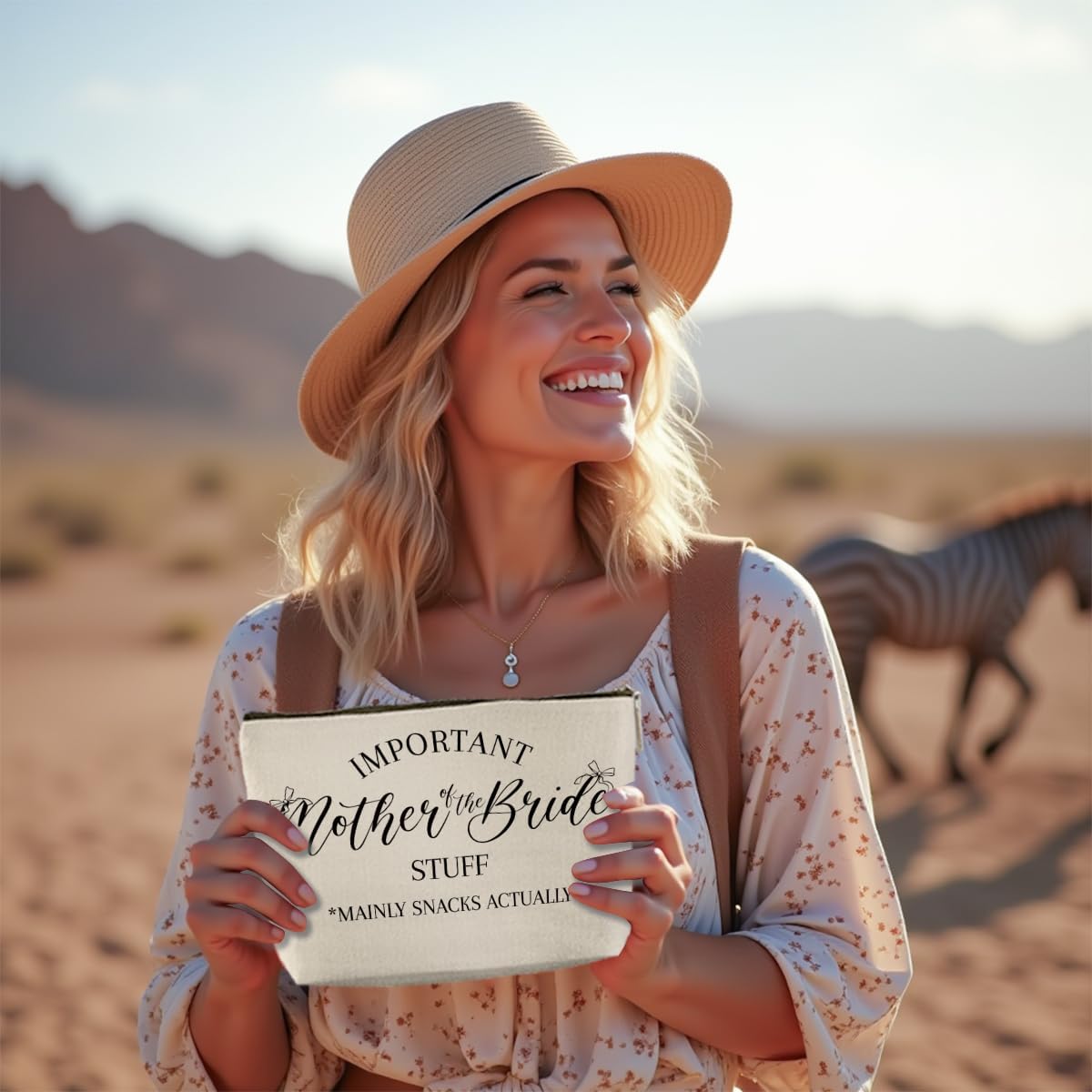 Mother of The Bride Gifts Wedding Gift Ideas Marriage Gifts Makeup Bag Cosmetic Bag for Women Female Friend Coworker Bridal Shower Wedding Gifts Just Married Gifts Newlywed Gift Married Couple Gifts