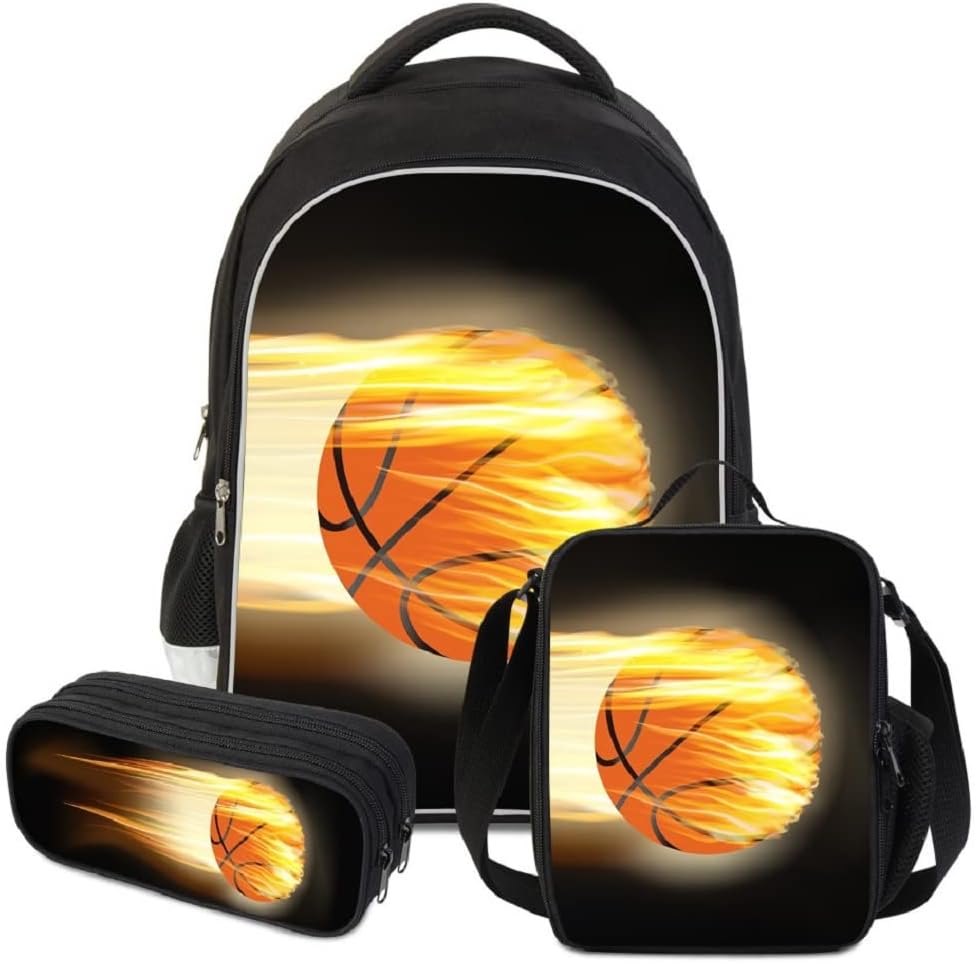 Luminous 3D Print School Backpack Large Capacity Lightweight Students Bookbag for Kids