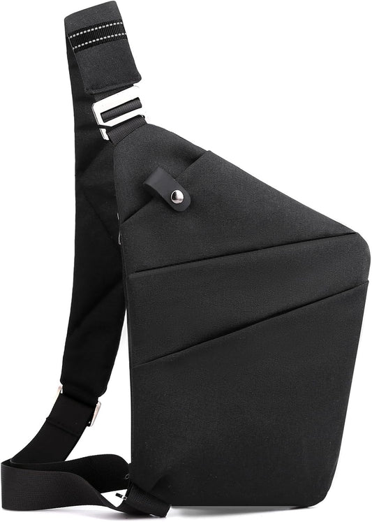 Anti Theft Travel Bag, One Shoulder Large Capacity Cross-body Bag Chest Fashion Lightweight Sling Bags for Travel Sports