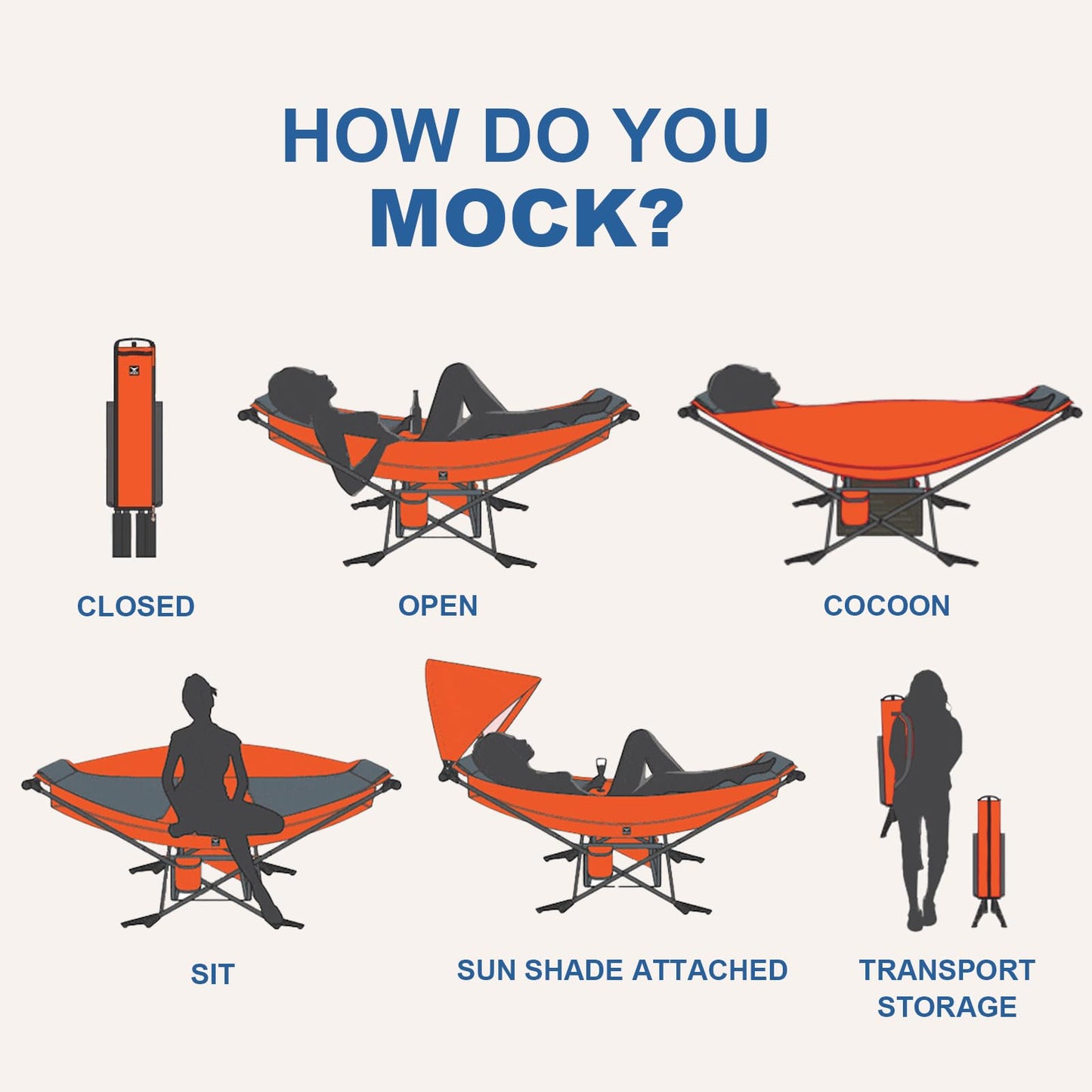 Portable Hammock with Stand for Indoor Outdoor Camping Essentials