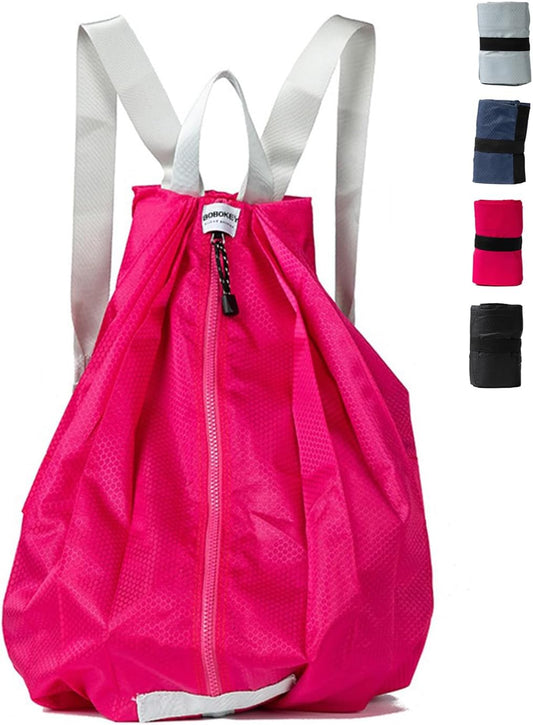 Hiking Backpack Foldable,Small Daypack Lightweight Packable Backpack Travel Casual Shoulder Bag for Women Men (Rose)