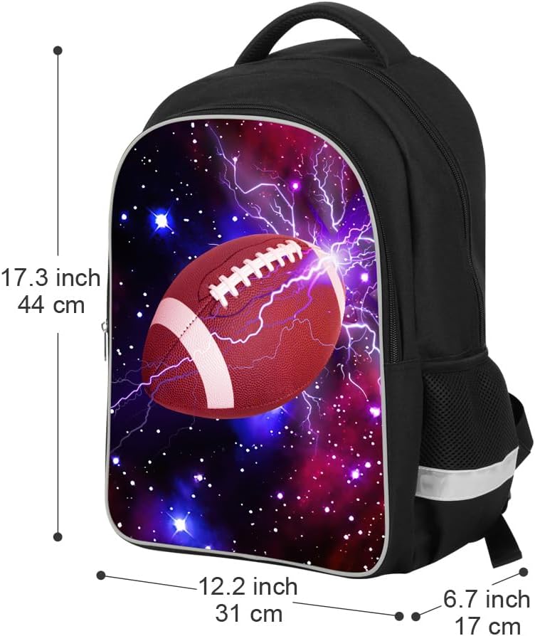 Luminous 3D Print School Backpack Large Capacity Lightweight Students Bookbag for Kids