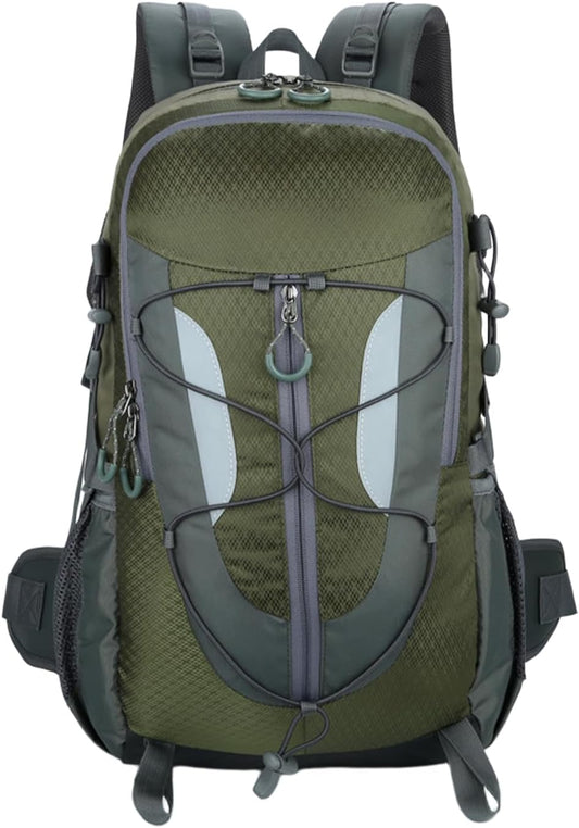30L Hiking Backpack, Waterproof Outdoor Bag, Travel Camping, Men'S And Women'S Sports Backpack (Army green)